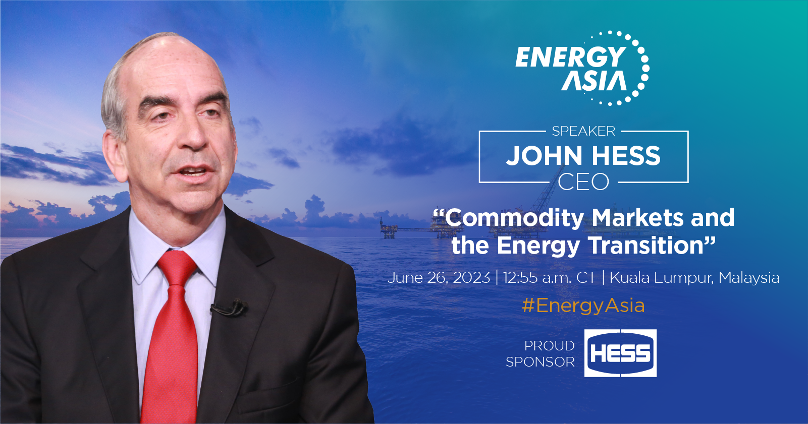Hess Joins Panel at Energy Asia Conference in Malaysia