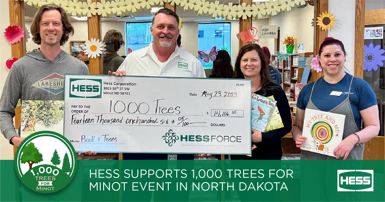 Hess Supports 1,000 Trees for Minot Project